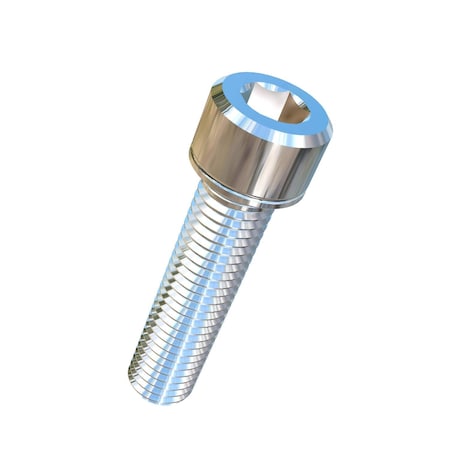 1/4-28 Socket Head Cap Screw, Plain Titanium, 1 In Length